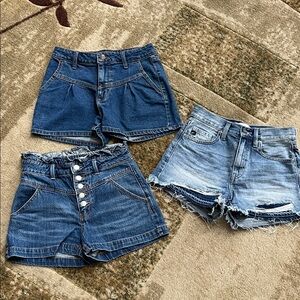 Denim Blue Women's Shorts Set
